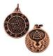 AzureGreen Pentagram copper Talisman_̕ی