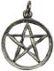 AzureGreen 䊐y_gUnadorned Pentagrams Pewter Pentacle 3/4"