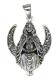 MM: Silver Seated Moon Goddess Pendant