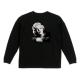 A.D.D.I.C.T Marilyn Monroe Graphic L/S Tee Black