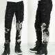 ViKMRII SNAKE&GOATLEATHER Splash Crush Skinny Pants 2