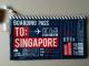 VK|[@Singapore BOARDING PASS poach@挔A`PbgAs@Ao[R[hȂǂ̃`[t