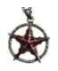 AzureGreen: Crimson Pentagram pendant