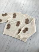 GU トイプードル ニット ジャガードセーター 130 ジーユー