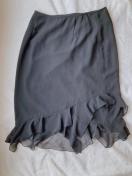 フィッシュテール 変形裾 フロッキー スカート タイト フォーマル F N2m