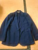 中古品 夏用ジャケット 濃紺  肩パット付