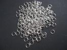 1セット40個入り・丸カン ロジューム6mm シルバー ハンドメイド クラフト 素材 ピアス イヤリング キーホルダー ストラップ