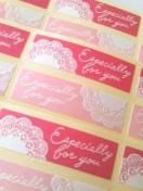 キュートギフトシール《ピンクレース》★2柄アソート10枚☆ポイント消化にも(^-^)