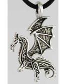 AzureGreen Celtic Dragon amulet yCNz
