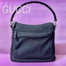 GUCCI �i�C���� �V�����_�[�o�b�O �n���h�o�b�O �o���u�[ �u���b�N 000�E0509