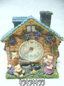 ●目覚まし機能付★アンティーク*くまさん◆時計◆