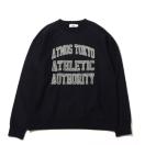 Vi ATMOS AgX JbW XEFbg L  N[lbN COLLEGE LOGO SWEAT CREWNECK