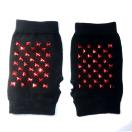 スタッズ 秒 グローブ 指なし 指なし 手袋 ハンドカバー 赤色