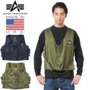 ALPHA アルファ デッドストック MADE IN USA E-1 ラジオベスト ミリタリー アルファインダストリーズ ネイビー