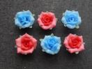 樹脂粘土パーツ 手芸・アクセサリーパーツ  薔薇 パーツ 6個セット デコパーツ