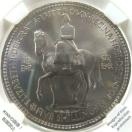 5VO d 1953 GUxX2 Պ NGC MS64 RC 5 Shillings Elizabeth II C