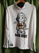 DACKDIVE フード付 長袖 Tシャツパーカー
