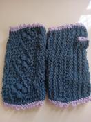 ハンドウォーマー(ネイビー×薄紫)男性用