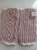 ハンドウォーマー(ピンク×白)男性用