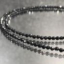《ネックレス》天然石ブラックスピネル アジャスター付