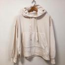 ◆オーバーサイズプルオーバー◆bigシルエットパーカー★ホワイトL*カジュアルコーデ美品♪