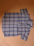 120 BeBe ブルーチェックシャツブラウス 美品