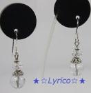 送料無料♪ 天然クリスタル☆フックピアス