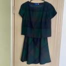 BLUE LABEL �`�F�b�N�� �����g�b�v�X���~�j�X�J�[�g �Z�b�g�A�b�v �O���[���n