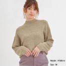 GU オーバーサイズハイネックニットチュニック