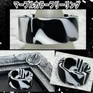 【新品】マーブルカラーフリーリング/モノトーン