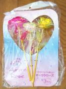 薔薇オーロラローズ3本セット光の当たる角度によって輝く花フラワーオブジェ