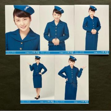 貴重!! 小嶋陽菜 AKB48 生写真 ANA×AKB48 羽田空港限定 コラボ 5種コンプ