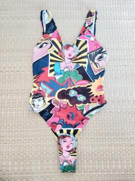 キャラクター アニメ バックレスワンピース水着 Sサイズ(US)