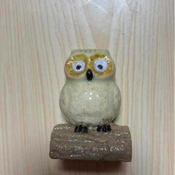 中古美品★フクロウ 陶器製 爪楊枝入れなど