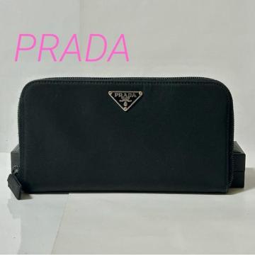PRADA �i�C���� �g���C�A���O�����S ���E���h�t�@�X�i�[ �����z �l�� �u���b�N