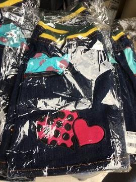 デニムワッペンスカート、サイズ120