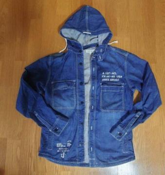 ���iAVIREX TYPE BLUE �A�r���b�N�X�^�C�v�u���[  �f�j���W���P�b�g �f�j���p�[�J�[ SIZE�M