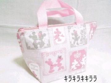 《New》ミッキーマウス&ミニーマウス★保冷*保温・ランチトートバッグ/弁当箱入れ