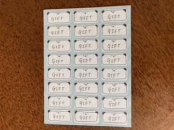ハンドメイド☆GIFT☆シール☆1シート