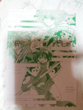 新品、珈蕗空鳥熾、封神演義、同人便せん、B5×8枚