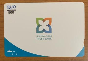 �y���������zSUMITOMO MITUI TRUST BANK QUO�J�[�h 500�~�~1��