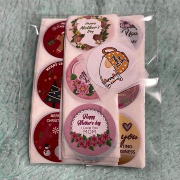 thank youシール 100枚セット Merry Christmas @