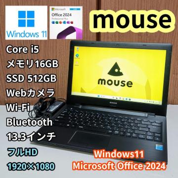 mouse Corei5 16GB SSD512GB Windows11 WebJ m[gp\R Office2024