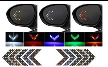 �ėp ���^LED�E�B���J�[ �V�[�P���V�����~���[���C�g 5�F�Ή� ���P�x 4�Z�b�g