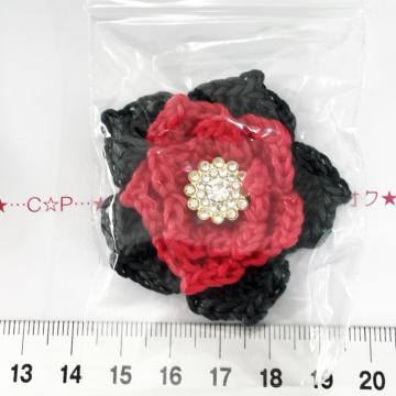 3*ハンドメイド♪ポインセチア風モチーフ 8