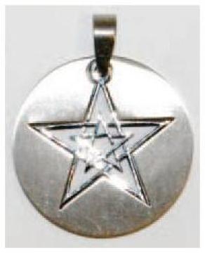AzureGreen:Stainless Steel Double Penta.