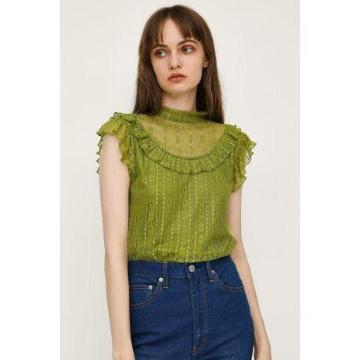 ��SLY/�ײ��ڰ����į�߽����ذ�F*LACE FRILL N�^S TOPS�����i