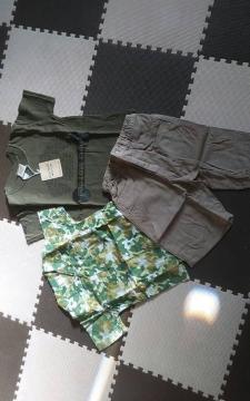 新品 100サイズ 3点セット パンツベージュ