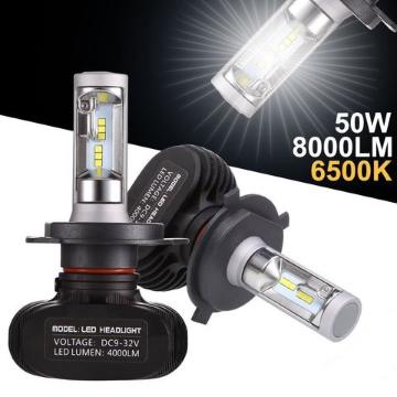 H4 LEDwbhCg Hi/Lo ԌΉ 50W 8000LM 6500k