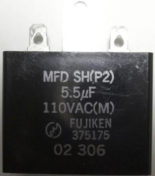 ACコン/高級ACコンデンサー5.5uF,2個組未使用品!!No3